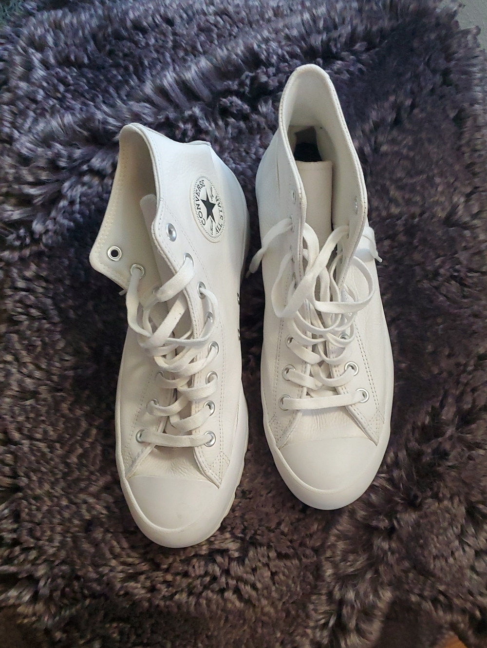 Converse White High-Top Canvas Sneakers